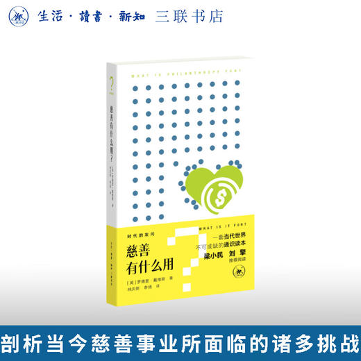 慈善有什么用？时代的发问丛书 罗德里•戴维斯 著  三联书店旗舰店 商品图0