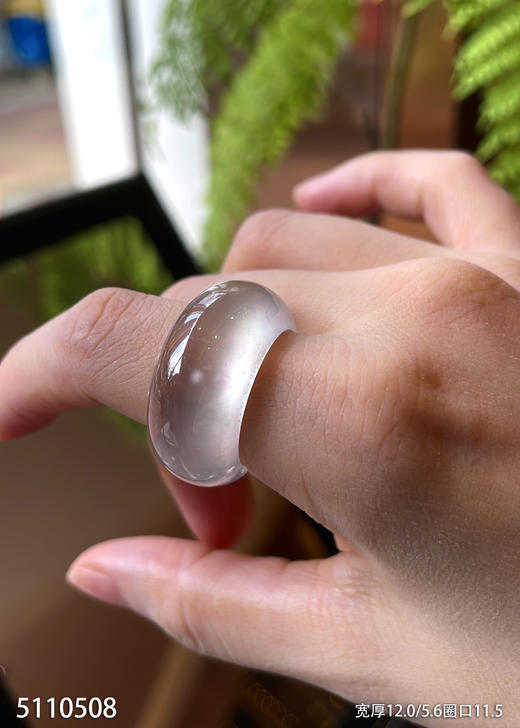 玻璃种木那扳指【5110508】圈口11.5~具体价格微信咨询 商品图5