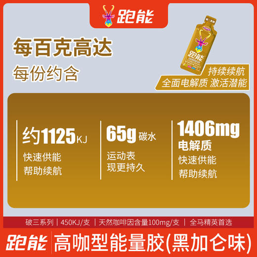 (65%高碳水版）跑能高咖能量胶40克(无防腐剂)(26年10月到期) 商品图3