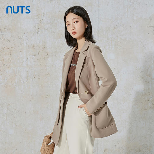 NUTS商场同款春秋款时尚宽松通勤气质西装外套女231048058B 商品图2
