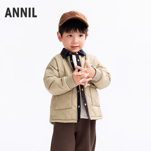 【实体店同款】男童短款棉衣冬季新款安奈儿童装XB545021 商品图2