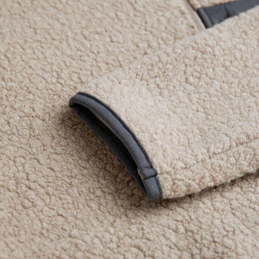 ROMI STUDIO“温暖如初”绵羊毛混纺摇粒绒拼色保暖外套RWCSWD3566  商品图4