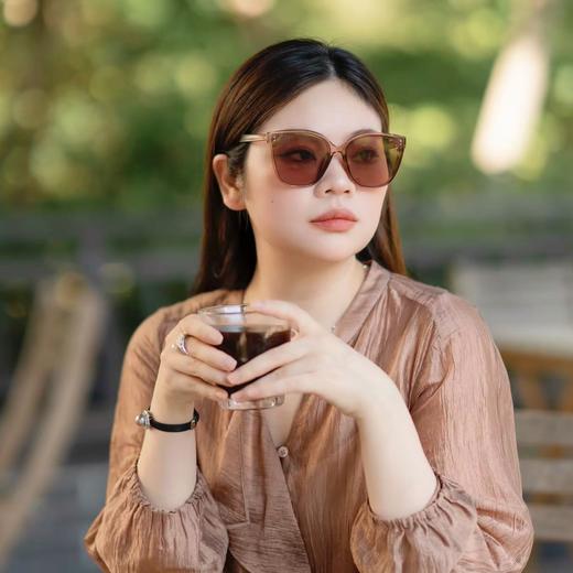 👍商场1000+同款品质【防紫外线专用墨镜】花姐专门定制版本，大镜框，适合圆脸大脸，不挑人【黑色】显脸小神器【茶色】显洋气！猫眼防紫外线太阳镜，开车专用墨镜，一周内发货！💓 商品图8