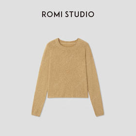 ROMI STUDIO“感知秋意”软糯颗粒绒感圆领套头毛衣衫RWCAS65520 【发货时间25-30天】