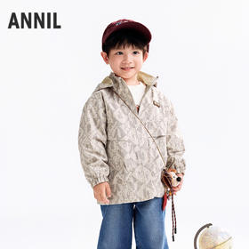 【实体店同款】男童中长款梭织外套冬季新款安奈儿童装XB545179