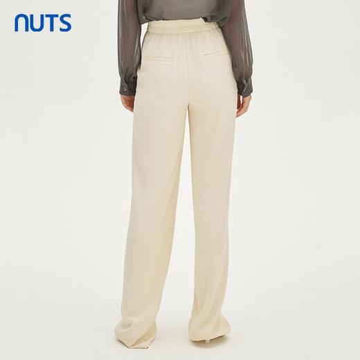 NUTS商场同款春秋季纯色高级感气质百搭直筒宽松长裤女331072108 商品图4