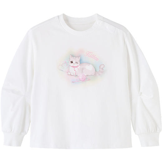 【实体店同款】女童圆领长袖上衣秋季新款安奈儿童装XG531354 商品图5