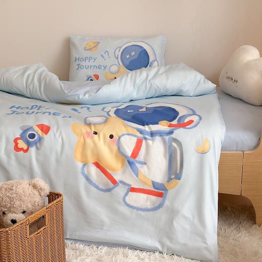 A类全棉40s数码印花卡通儿童幼儿园套件 商品图3