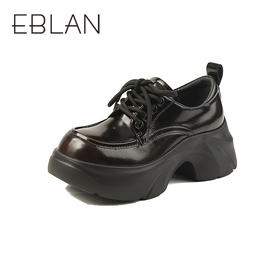 伊伴秋季系带牛津鞋运动感厚底牛津鞋B25473503