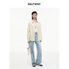 SELFWHO笑脸衣橱天丝棉混纺黄色条纹衬衫女2025秋季新款翻领上衣 商品缩略图4