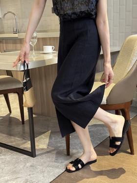 简约——亚麻半裙