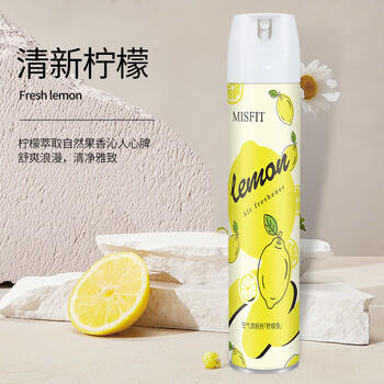 MISFIT空气清新剂370ml*3瓶柠檬茉莉除臭持久留香室内净化剂车用卫生间 /家庭清洁/纸品 /家庭环境清洁 /空气清新剂 商品图1