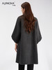 【商城同款】阿菁娜解构灯笼袖法式宫廷风元素羊驼毛大衣F30D211020 商品缩略图2