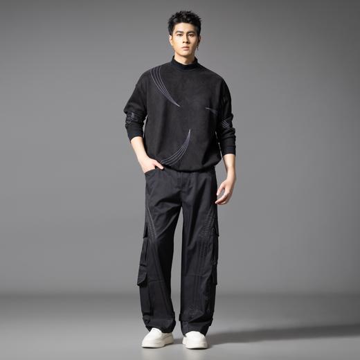 PINLI品立2025秋季新款多口袋工装直筒裤男士高街潮流宽松休闲裤GD253117012 商品图4