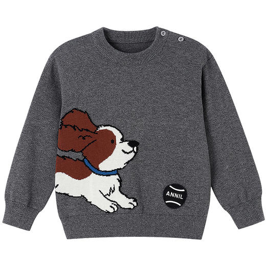 【实体店同款】男童圆领针织衫秋季新款安奈儿童装XB534113 商品图6