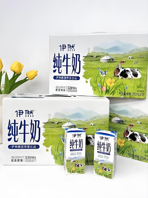 【小来】积分专享99到手超值5箱装🔥 伊利伊然 纯牛奶 甄选牧场大品牌值得信赖 200ml*10瓶/箱*5箱 商品图5