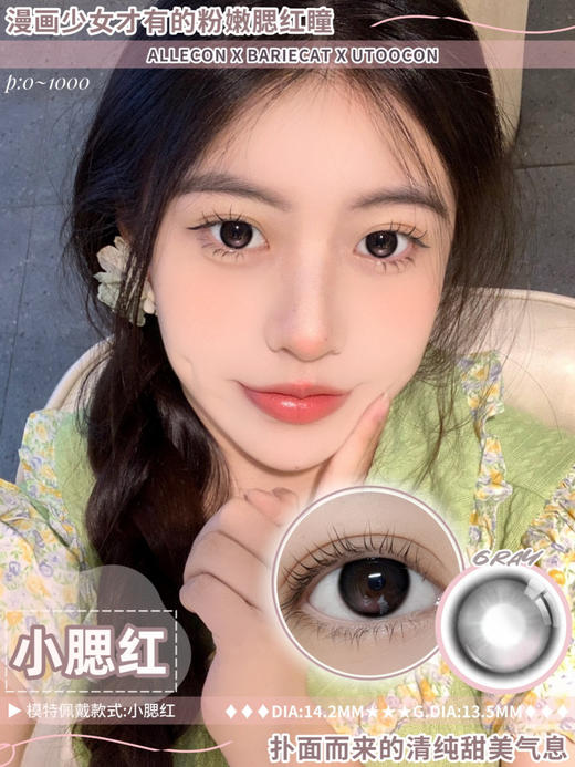 allecon半年抛【小腮红】14.2mm 商品图1