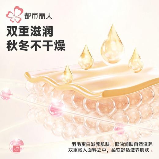 都市丽人保暖裤黑金轻羽绒女士打底裤单层打底裤中九分女裤LLH4D3 商品图4