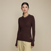 「自」全新升级【铂金会员266/天猫359/差价93】(05809)洛诗琳无缝一体羊毛针织衫2025秋冬重工钉珠圆领坑条毛衣女 商品缩略图3