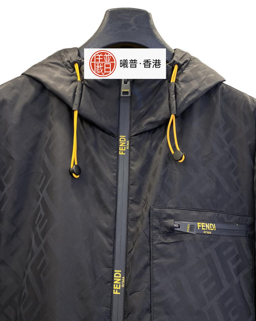 中性款提花薄棉服连帽外套011 商品图2