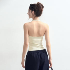 【限时秒】YOGACODE【火树银花系列】挂脖u领瑜伽背心女固定杯裸感舒适美背百搭运动背心DWB125625