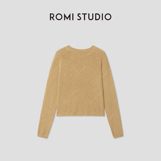 ROMI STUDIO“感知秋意”软糯颗粒绒感圆领套头毛衣衫RWCAS65520 【发货时间25-30天】 商品图1