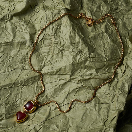 北京仓｜Goossens Paris-PENDENTIF-勃垦第红 爱心 吊坠 项链［法国设计师］ 商品图0