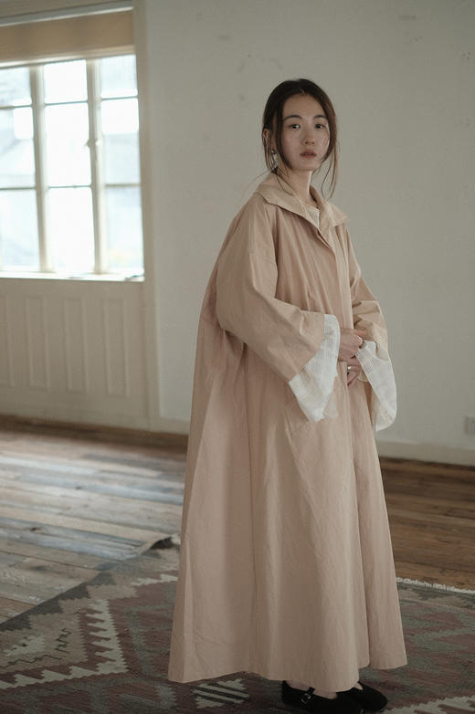 亚麻棉 | 60’s廓形大摆风衣｜内衬超柔长绒棉 商品图8