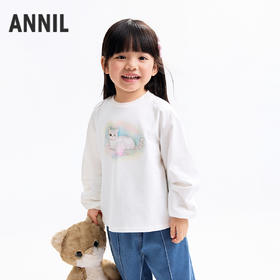 【实体店同款】女童圆领长袖上衣秋季新款安奈儿童装XG531354