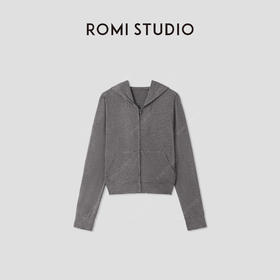 ROMI STUDIO“惬意自然”哑光质感柔软亲肤弹力针织外套 RWCRWM3847