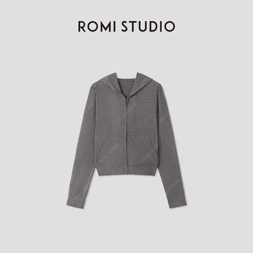 ROMI STUDIO“惬意自然”哑光质感柔软亲肤弹力针织外套 RWCRWM3847 商品图0