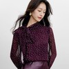 「自」全新升级【铂金会员146/天猫199/差价53】(35008)洛诗琳法式波点长袖衬衫2025秋季通勤百搭系带雪纺上衣女 商品缩略图2