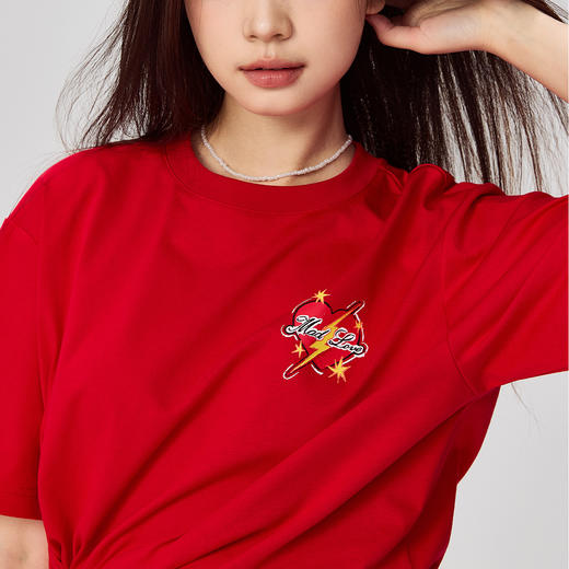 潘玮柏全球巡演MAD LOVE狂爱蜡笔爱心印花短袖T限定发售NP44TE27 商品图2