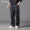 PINLI品立2025秋季新款潮牌户外工装裤男多口袋宽松直筒休闲长裤GD253117014 商品缩略图2