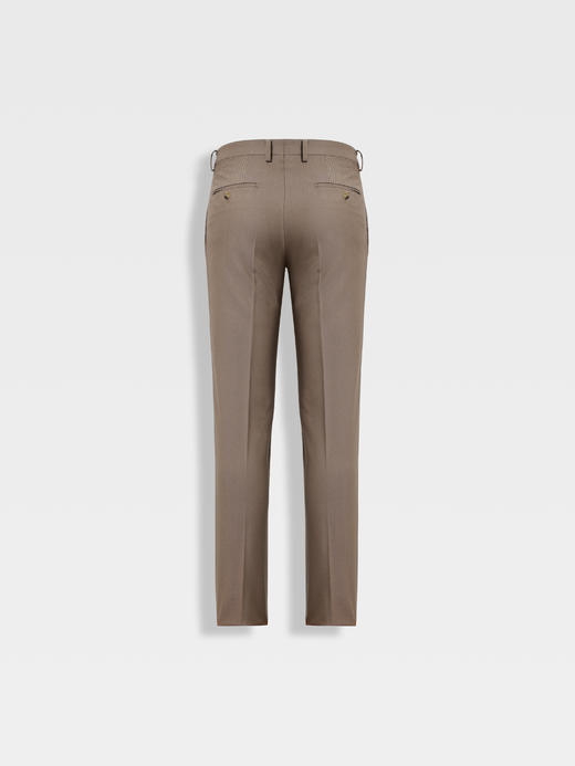 callisto雪茄棕绵羊毛西裤 商品图1