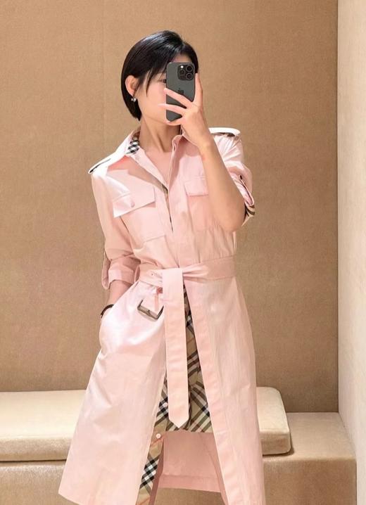 女款全棉腰带风衣外套007 商品图3