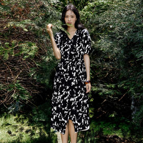 【商场同款】麦檬夏亲肤纯棉印花连衣裙5F4192261