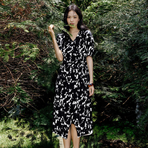 【商场同款】麦檬夏亲肤纯棉印花连衣裙5F4192261 商品图0