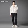 PINLI品立春季新款潮牌半拉链圆领T恤男士百搭长袖休闲打底衫B253111001 商品缩略图1