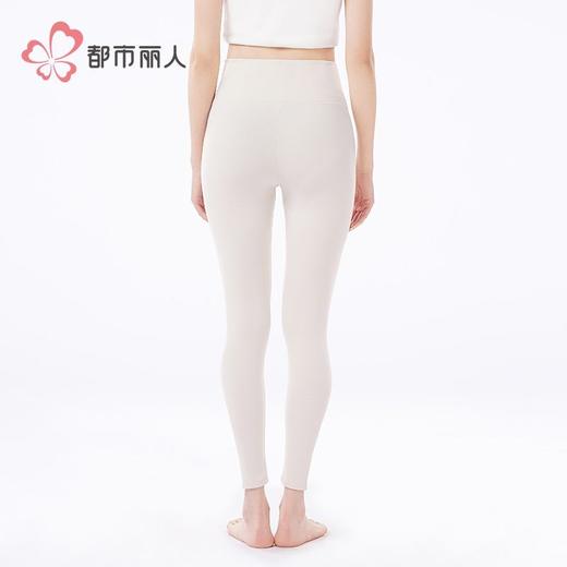 都市丽人女士保暖裤双面磨毛打底裤单层打底裤薄九分女裤LLH4C7 商品图3