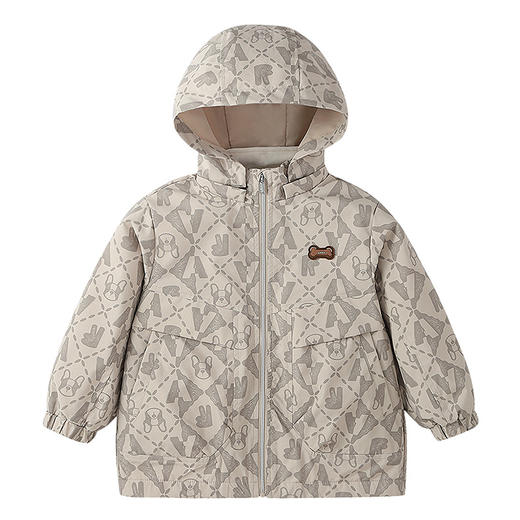 【实体店同款】男童中长款梭织外套冬季新款安奈儿童装XB545179 商品图6