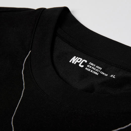 NPC潮牌复古仿【玉坠挂牌】印花短袖T恤男索罗娜夏季新款NP56TE86 商品图3