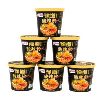 豫道食品黑金酸辣粉135g*6桶/箱重庆风味红薯米粉米线夜宵方便速食免煮 /粮油调味 /方便食品 /酸辣粉 商品图0