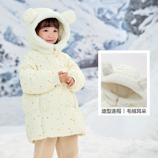 巴拉巴拉童装儿童羽绒服女童冬装甜美可爱连帽上衣厚款保暖户外潮 商品图7
