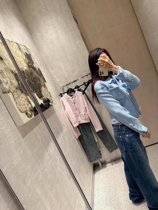 香奈儿 25B高級手工坊系列新款 印花金属装饰牛仔长裤（ZY*MM） 商品图1