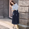 【预售3天】PY-2025秋季新款高腰半身裙两件套装高端蓝色长袖衬衫小香风套装裙女XMB&1-8622 商品缩略图2