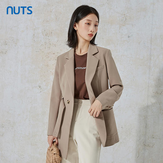 NUTS商场同款春秋款时尚宽松通勤气质西装外套女231048058B 商品图1