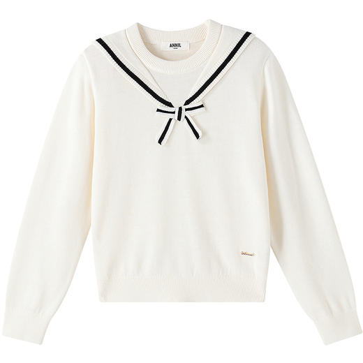 【实体店同款】女童长袖针织衫秋季新款安奈儿童装AG534131 商品图5