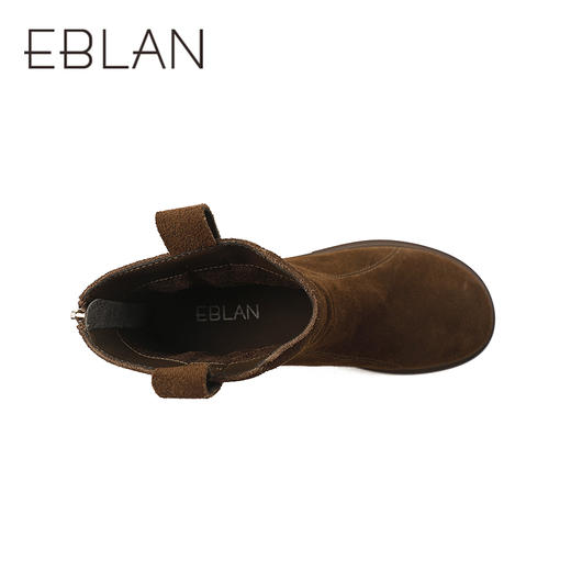 伊伴冬季不费力拉链穿脱复古感女鞋B25550113 商品图2