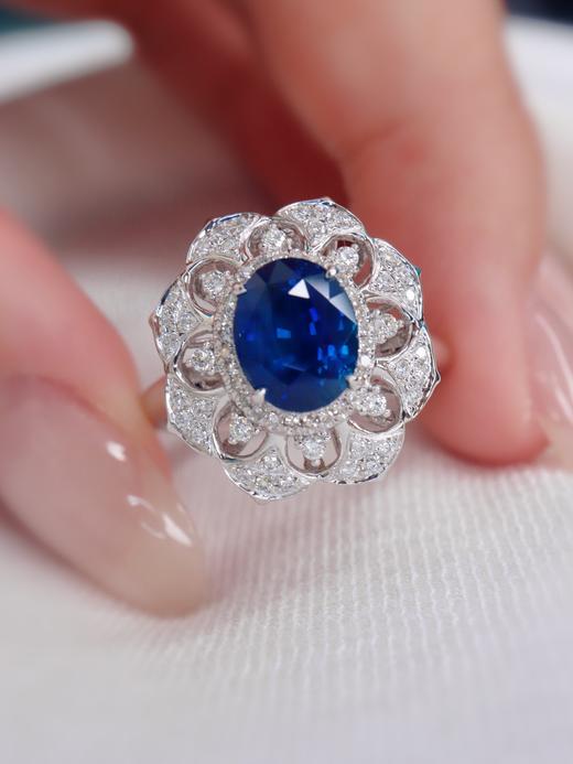 2.3ct刻面蓝宝石戒指吊坠两用 商品图2